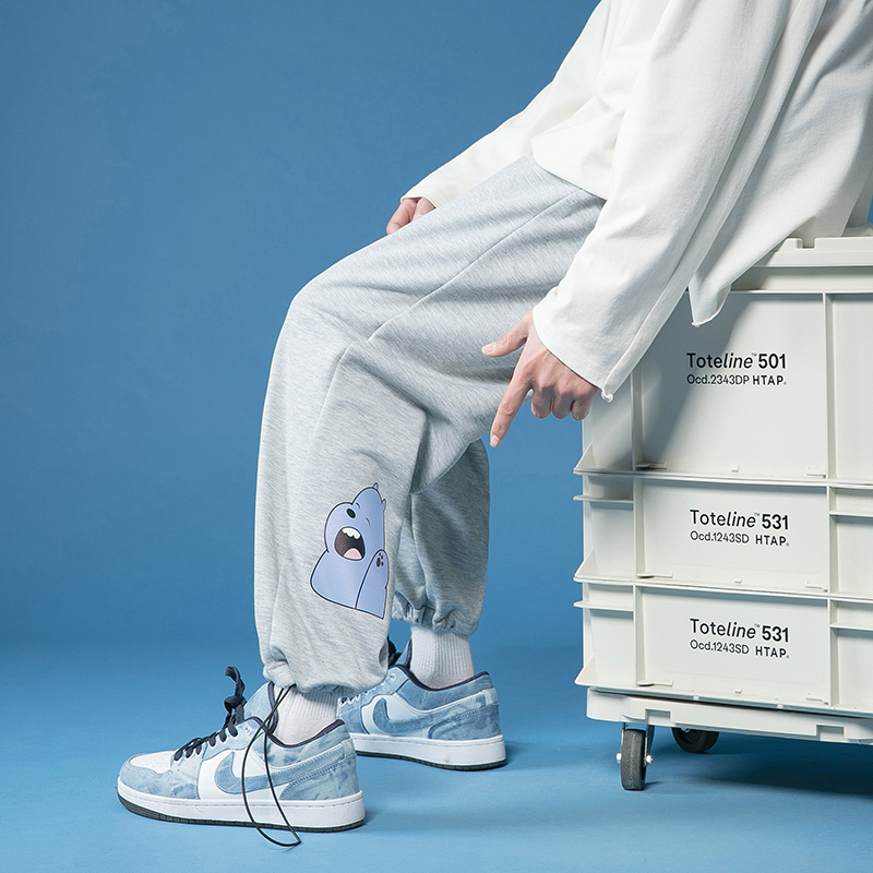 Men's Casual Loose Sports Pant - Korean Pants Lifestyle บทวิจารณ์และราคา