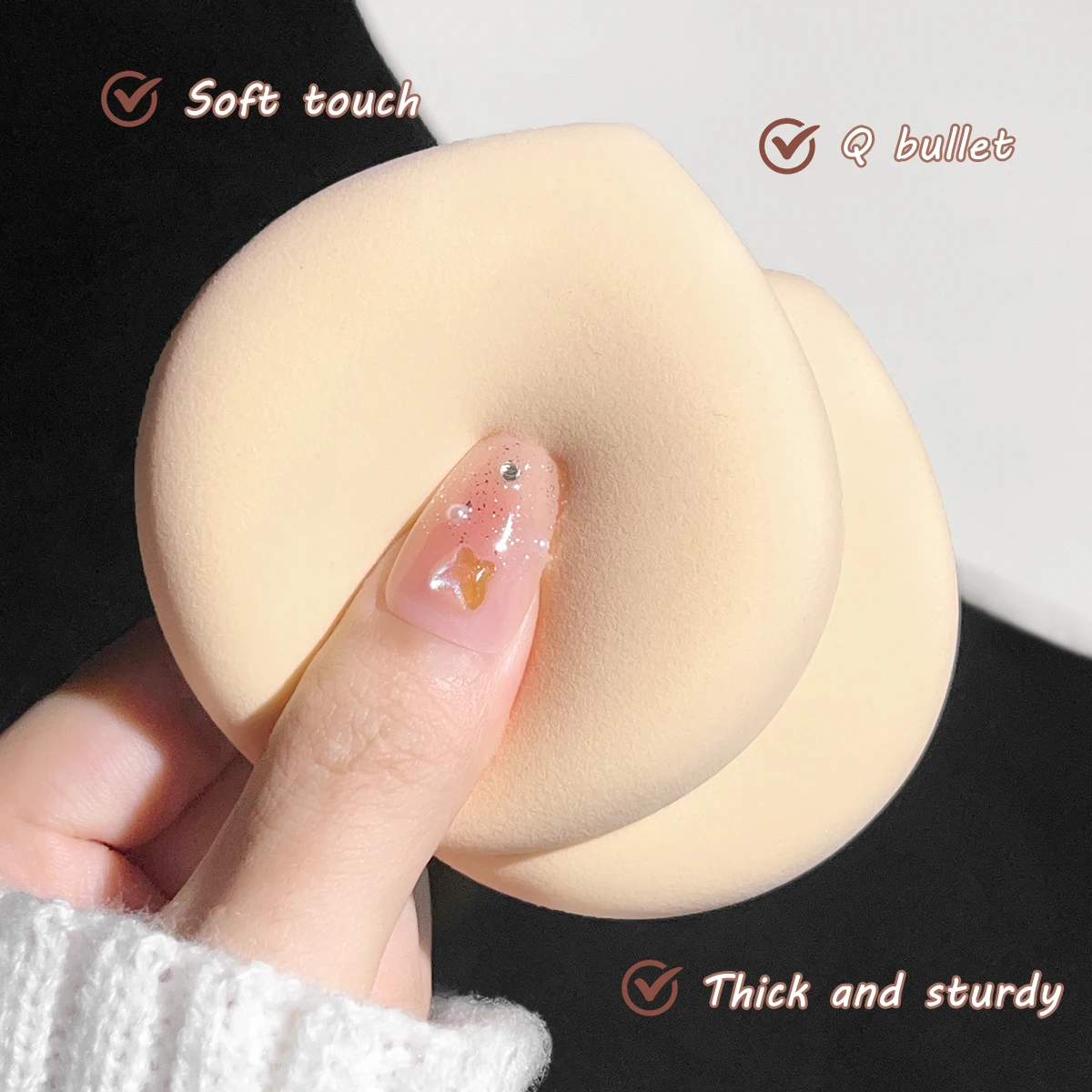Dry and wet makeup puff sponge - Bb Cushion Korean บทวิจารณ์และราคา