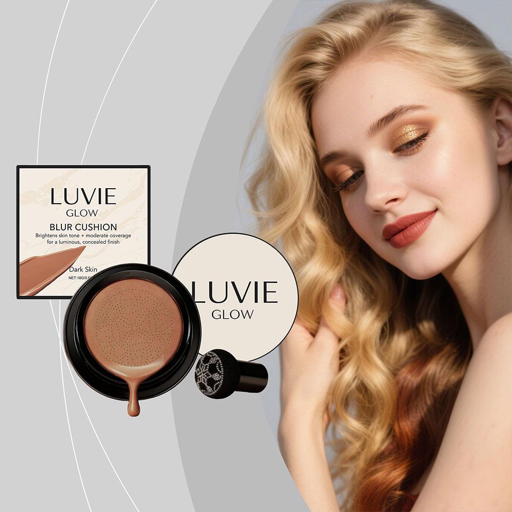 LUVIE GLOW Korean Mushroom Puf - Bb Cushion Korean บทวิจารณ์และราคา