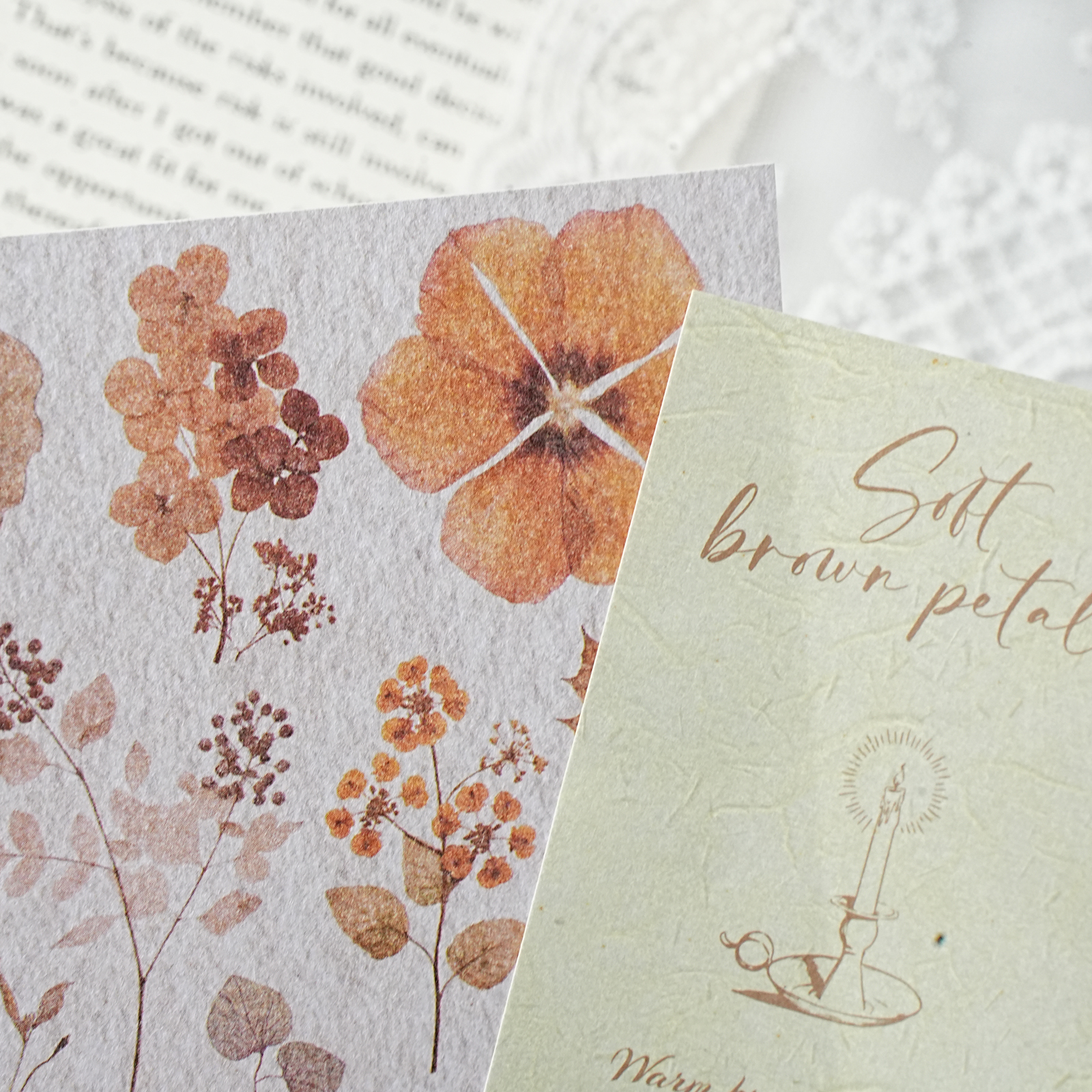 Etori Life 20Pcs Vintage Autum - Korean Lifestyle Book บทวิจารณ์และราคา