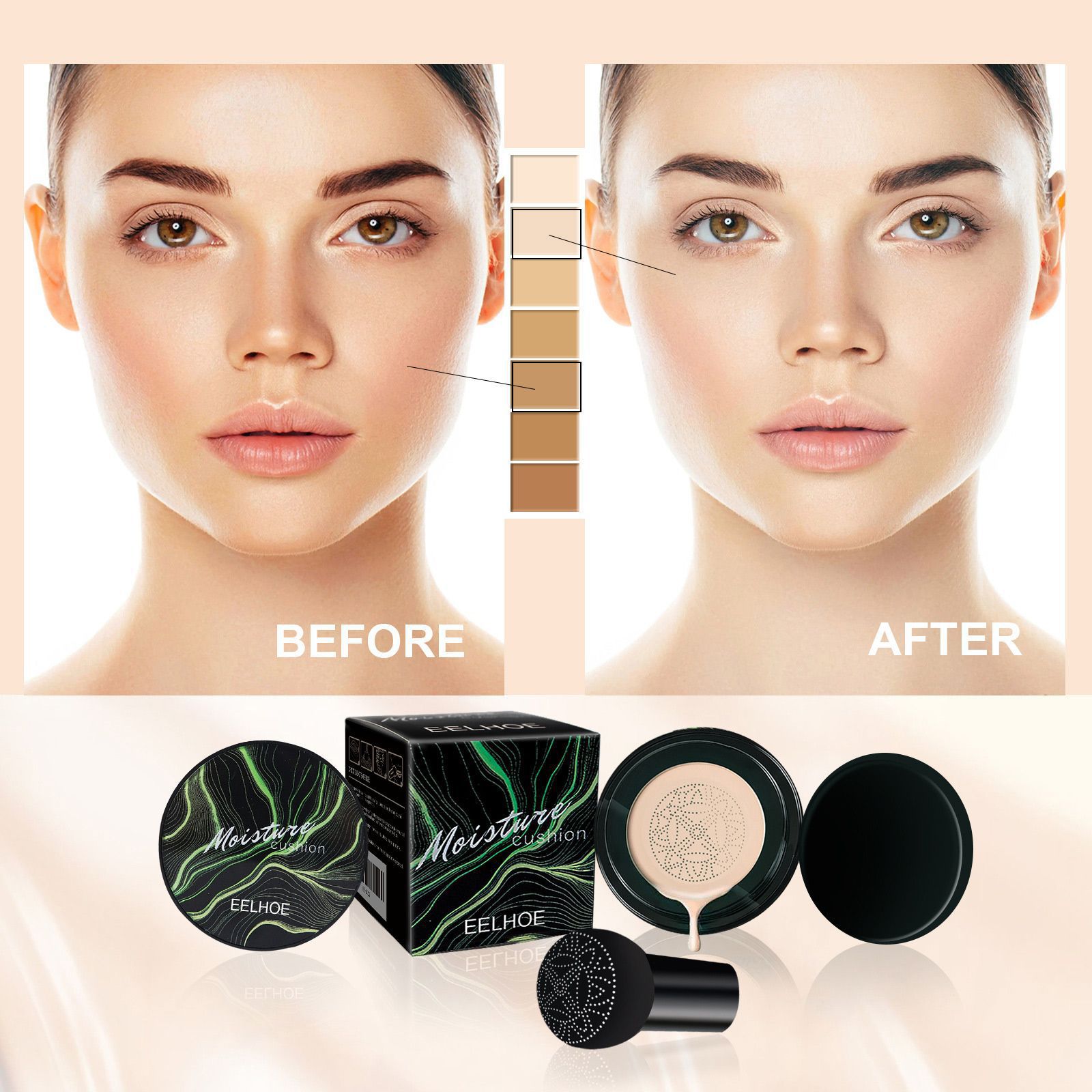 EELHOE Mushroom Head Air Cushi - Bb Cushion Korean บทวิจารณ์และราคา